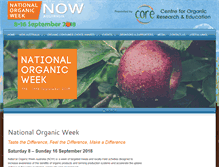 Tablet Screenshot of organicweek.net.au